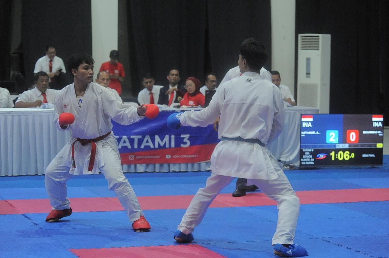 Foto pertandingan kelas kumite